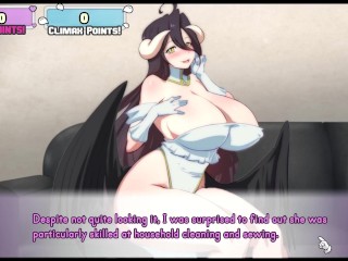 Waifu Hub S5 - Albedo [ XXX PARODY HENTAI Game PornPlay ] Ep.1 Sweet succubus STRIP TEASE !