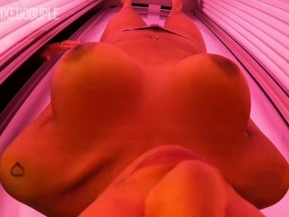 HOT ARAB BABE WITH BIG FAKE TITS FUCK IN TANNING SALON SUNBED PUBLIC PORN / DANSK PORNO (PREVIEW)