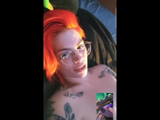 FaceTimed my ex while bf was out cause his cock is my favorite