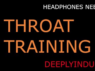 DEEP HARD ROUGH THROAT TRAINING (AUDIOROLEPLAY) INTENSE EYE WATERING HEART POUNDING ORGASM
