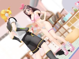 Ballbusting Animation - Kizuna Ai Valentine's Day Kicks