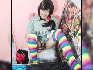 i love my rainbow tights 