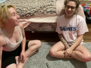 Two Girls Smoking And Making Out Naked
