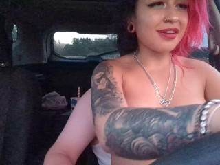 Sexy Bestie wants to drive my car, almost caught by police