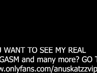 Onlyfans emo tattoo girl Anuskatzz masturbate with BIG john thomas toy until she gets a real orgasm