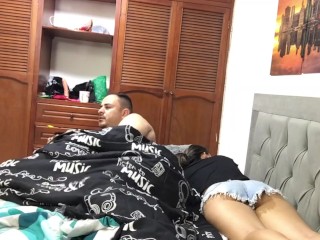 I surprise my best friend fucking with her stepdad