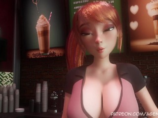 Sexsona Episode1 - Futanari Barista's Handle a Karen