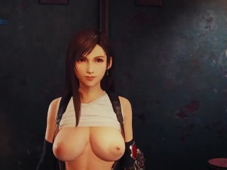 【Nude mod】同時にいろんな角度から見るティファ【FF7R】