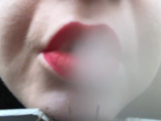 Naughty Mitress Lara smokes and vapes and touches herself