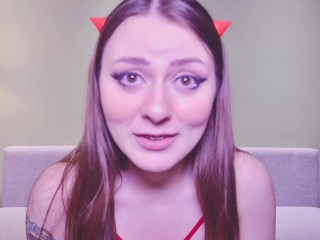 POV Roleplay: Succubus girlfriend got caught sucking big white cock and made you her cuckold