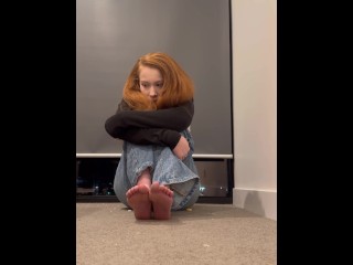 Findom bratty redhead teen feet soles tease