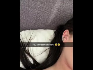 Chef betrügt seine Frau mit seiner 18 Jahre alten Sektretärin auf Snapchat und creampied sie Anal