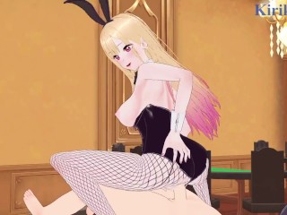 Marin Kitagawa and I have intense sex in the casino. - My Dress-Up Darling Hentai