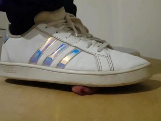 Compilation of Adidas sneakers crushing cock