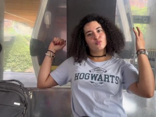 Joi español-esposa pervertida saca tu leche en el metrocable antes de irte a trabajar-Hairylonely