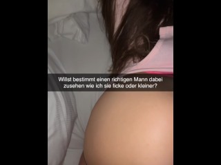 My Girlfriend cheats with Guy in Hotel Room Snapchat Cuckold German