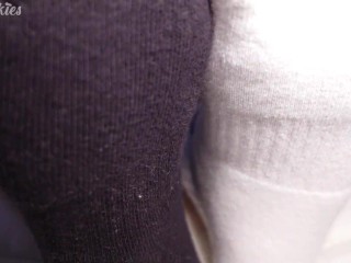 She Loves When I Fuck Her Feet & Cum In Her Socks!