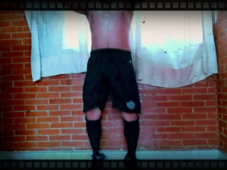 Entrenando y sudando sin camisa día 1 primer video