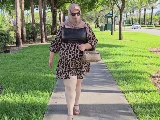 Beautiful woman got convinced by stranger at bus stop, fucked and filled with cum - fat bbw ssbbw