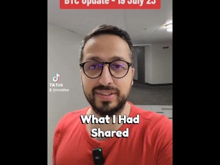 Bitcoin price update 19th July 2023 with stepsister