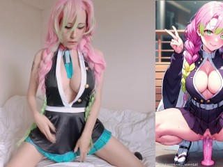 Recreando poses anime hentai uncensored de Mitsuri Demon Slayer con Nyauri1