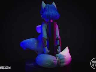 chained krystal resin figure - starfox