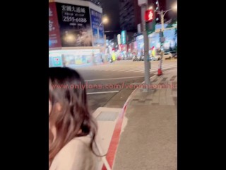 港女遊台灣塞蛋蛋到處跑