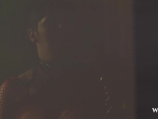 WHORNY FILMS Big Natural Tits Femdom Riding A Big Cock On A Swing