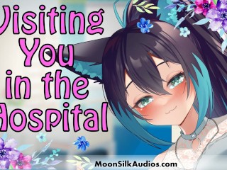 F4M - Alpha Wolf Girl x Human Listener - Visiting You in the Hospital - Renka 12 - Audio Roleplay