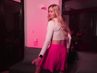 HOT STRIPTEASE FROM A NEIGHBOR THROUGH THE WALL