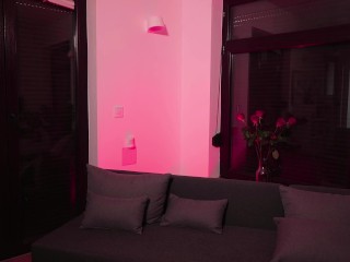 HOT STRIPTEASE FROM A NEIGHBOR THROUGH THE WALL