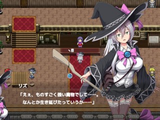 【#09 エクリプスの魔女(体験版)】村人二人に2穴同時セックスで中出しされてしまい・・(爆乳魔法使いファンタジーエロゲー Witch RPG Hentai game)