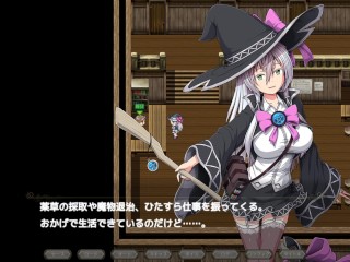 【#09 エクリプスの魔女(体験版)】村人二人に2穴同時セックスで中出しされてしまい・・(爆乳魔法使いファンタジーエロゲー Witch RPG Hentai game)