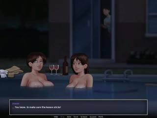 Summertime saga #81 - Spying on my boss and housewife in the pool