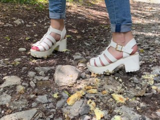 Outdoor sandals crush 😉 more and full videos in JuliaApril @ onlyfans