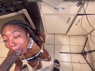 “STOP ! W T Fuck!!! I said Pull it Out!!! why did you Cum in me I’m your maid not your cum bucket