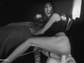 Fingering My Tiny Hole Then Ride Fuck Doll Cock Up My Tight Asshole (Black&White) Onlyfans/RavenaRey