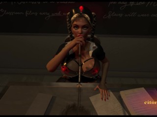 Citor3 3D VR Game blonde latex nurse sucks cum through urethra probe