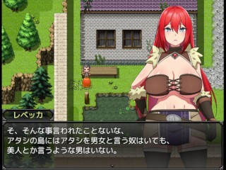 【#01 レベッカと淫呪の剣(体験版)】強気な赤髪爆乳女剣士がおっぱい揉まれたりフェラで口内射精されたり・・・(巨乳女戦士ファンタジーエロゲー RPG Hentai game)