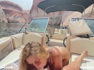 Naughty Public boat Sex on Vacation with Molly Pills - Horny Hiking - POV