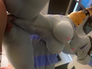 Rivet from Ratchet & Clank Fucks Big Cock with her Thighs and Pussy