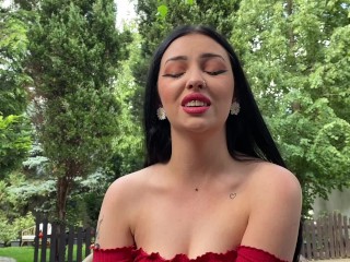 Femdom spitting POV with sph