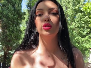 Femdom spitting POV with sph