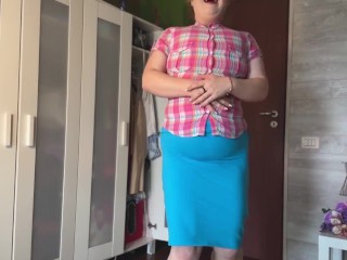 Homewrecker popps your wifes shirts, humiliates her and makes you cum ob her big tits