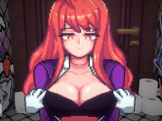 hentai game big breasts redhair titjob