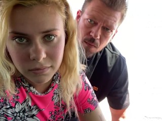 Las Vegas Public Airport Anal Quickie in the Car with Jamie Stone