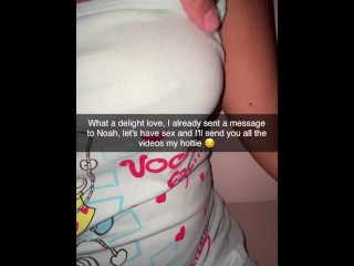 Cheerleader wants to fuck classmate on Snapchat