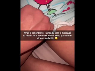 Cheerleader wants to fuck classmate on Snapchat