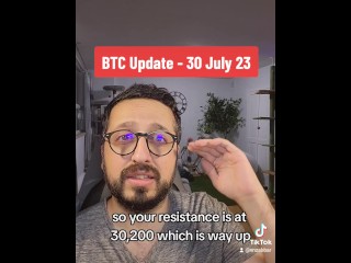 Bitcoin price update as of 30 July 2023 with stepstepsister