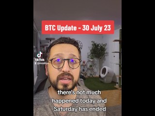 Bitcoin price update as of 30 July 2023 with stepstepsister